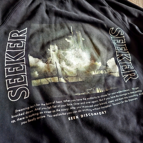 Seek Discomfort LIMITED EDITION Space and Moon We Are Seekers Hoodie | Small - Picture 2 of 9